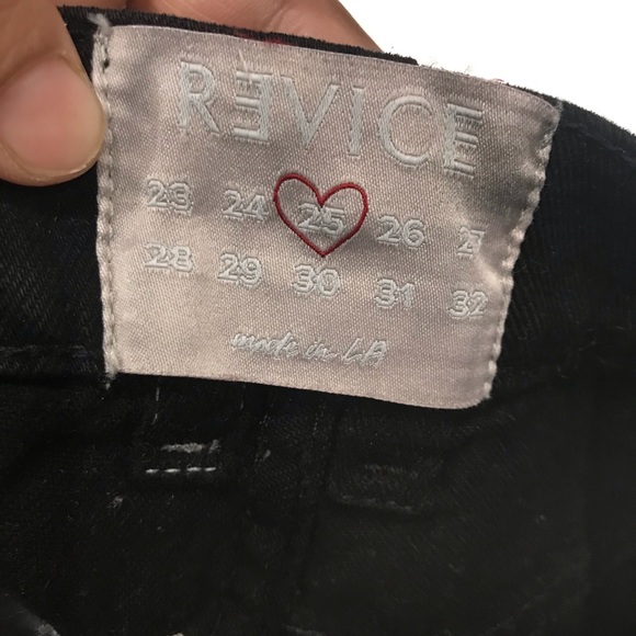 - REVICE denim high waisted coated jeans - Picture 4 of 4